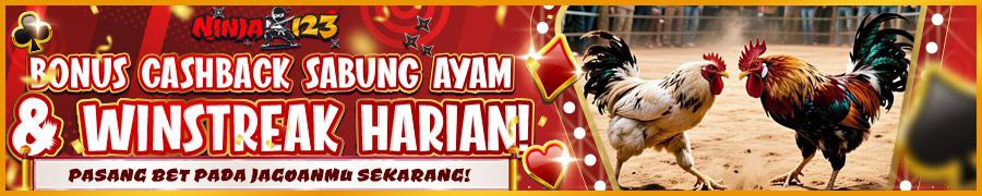 Bonus Cashback Sabung Ayam & Win Streak Harian Ninja123